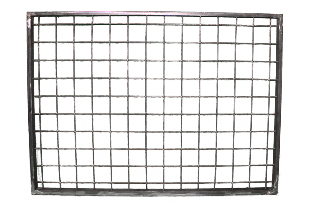 Finished Wire Mesh Panel Squares Full View